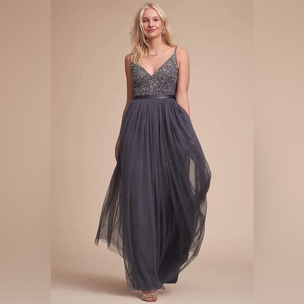 Anthropologie by BHLDN Avery Dress in Periwinkle Size 4